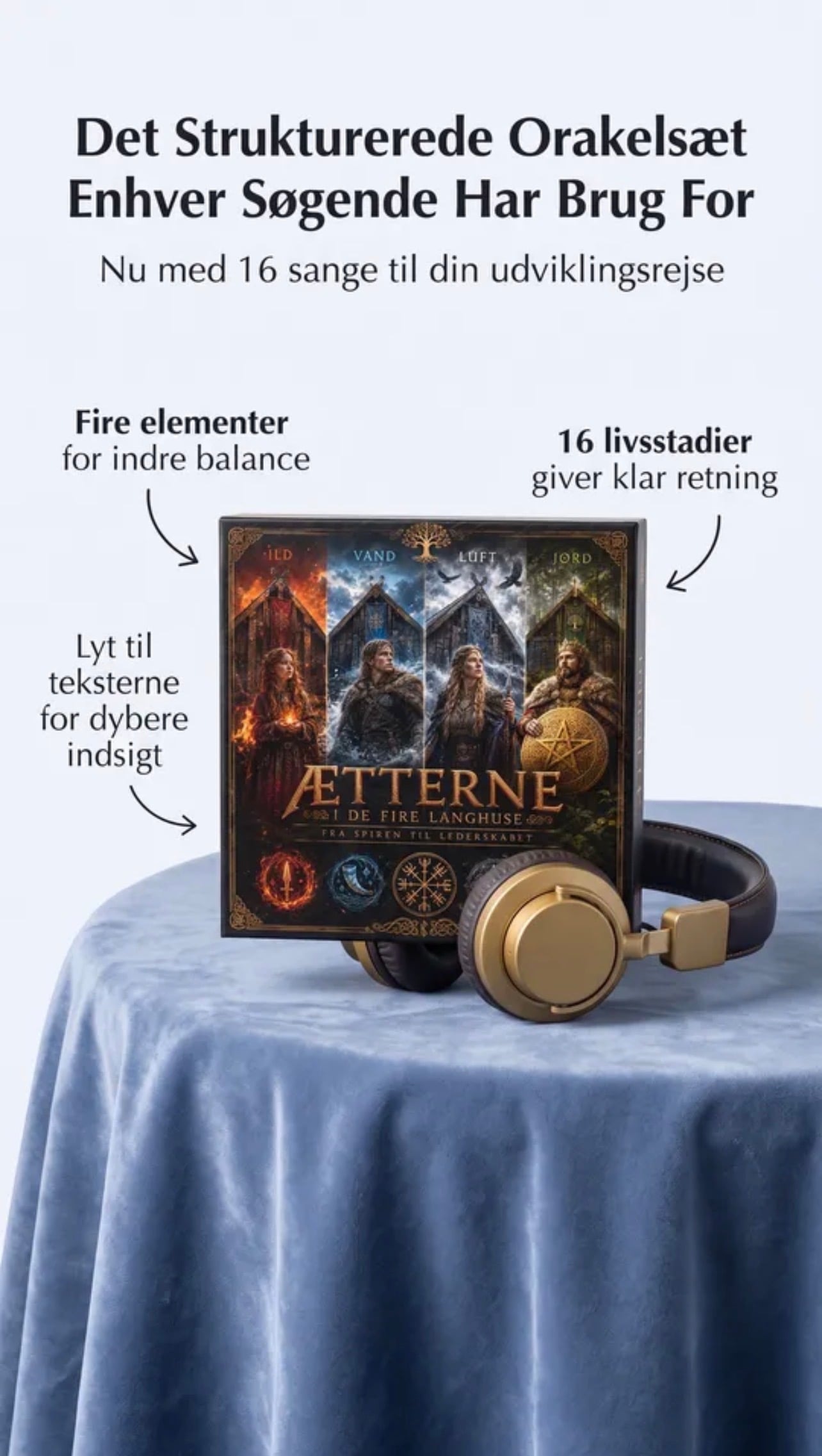 MUSIKKEN BAG I LYSET AF VIKINGERNE

Musikken er skabt som en del af mit nordiske tarotunivers, hvor mytologi, runer, astrologi og fortællinger mødes.

Hvert musikstykke giver kortenes arketyper og budskaber endnu en dimension, en rejse gennem lyd, stemning og fortælling.

Scan QR-koden, lyt til musikken, og lad fortællingen komme til live.

MÆRK · SE · FORSTÅ

